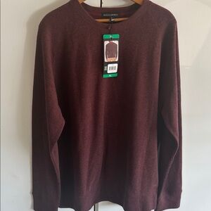 Banana Republic Men’s Waffle Crew Sweatshirt Mid-weight Purple Size XL